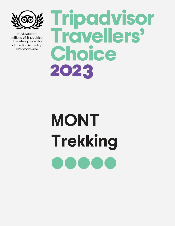 MONT Trekking TripAdvisor Award 2023