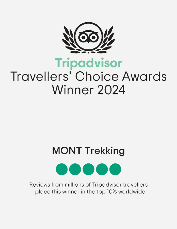 MONT Trekking TripAdvisor Award 2024